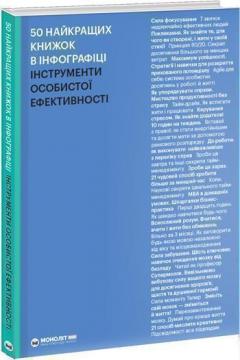 Купити 50 найкращих книжок в інфографіці. Інструменти особистої ефективності Monolith Bizz